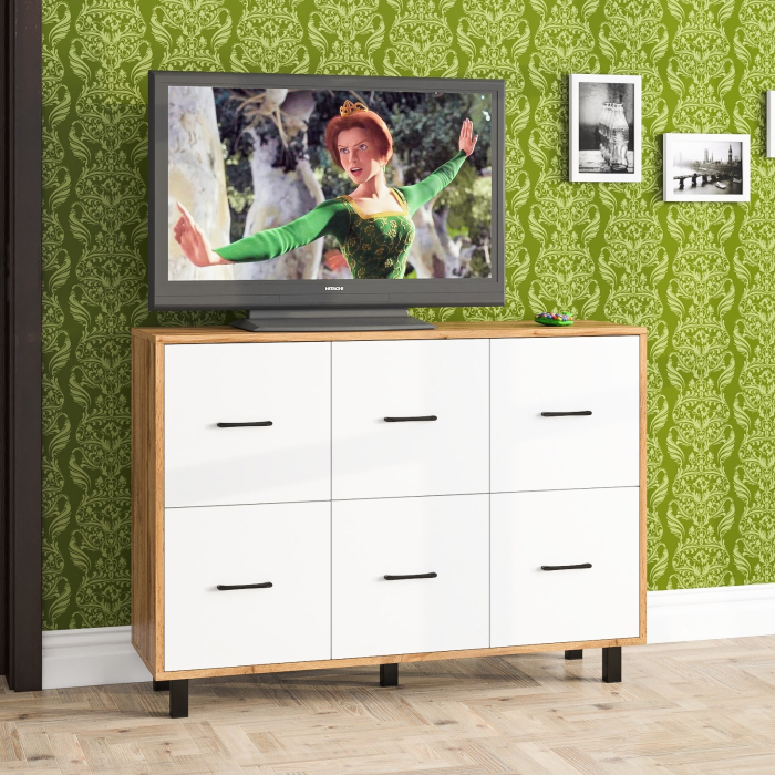 Комоды, Комод 6-ть ящиков РВК 127-1204