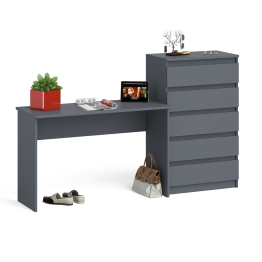 Стол письменный 1200 с комодом 700 5 ящиков Мори