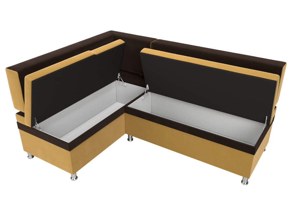 Кухонные уголки, Кухонный уголок Стайл левый угол, микровельвет