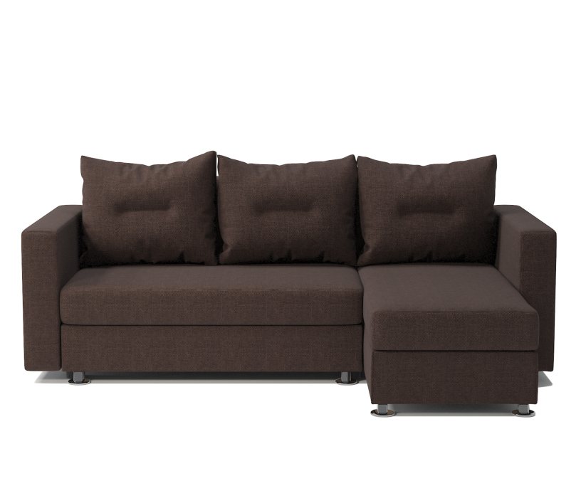 Диваны угловые в гостиную, Угловой диван Ария правый, рогожка