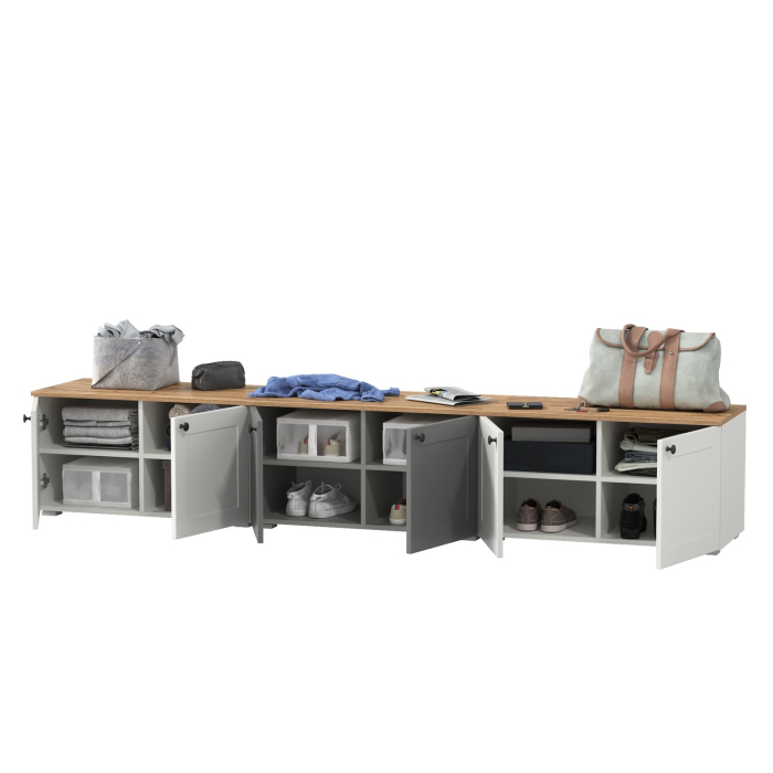 Прихожие, Три тумбы с двумя распашными дверками Остин