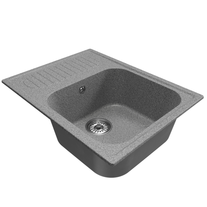 Кухонные мойки, Мойка ML-GM18 с крылом, 640*490*190мм NEW*