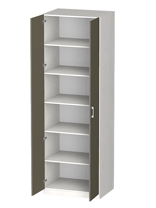 Шкафы двухстворчатые, Распашной шкаф Лайф с полками 80*60*240 Северное дерево