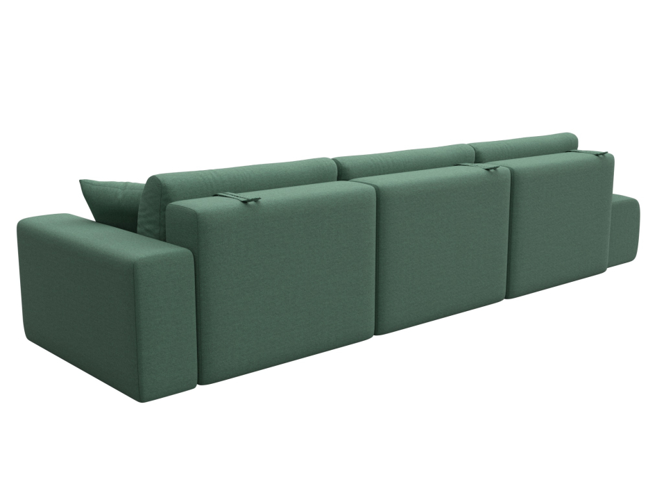 Диваны еврокнижки, Диван прямой Лига-036 НПБ Модерн Лонг подлокотник справа, рогожка Амур