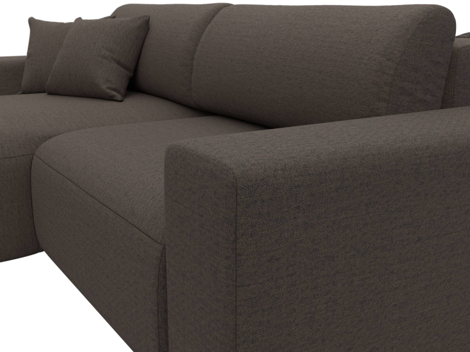 Диваны угловые в гостиную, Диван угловой Лига-036 НПБ Классик левый угол, рогожка Амур