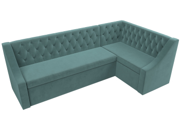 Кухонный угловой диван Мерлин правый угол велюр