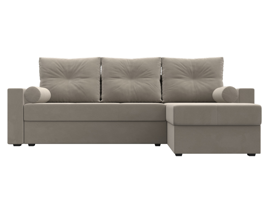 Диваны угловые в гостиную, Диван угловой Верона Лайт правый угол, микровельвет