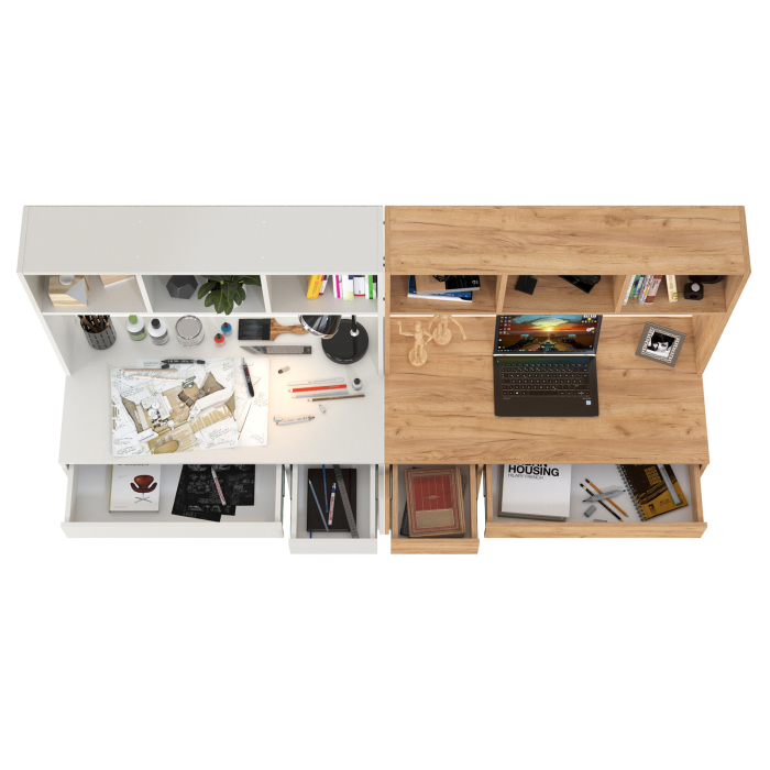 Прямые компьютерные столы, Компьютерный стол для двоих детей Комфорт 12.77F