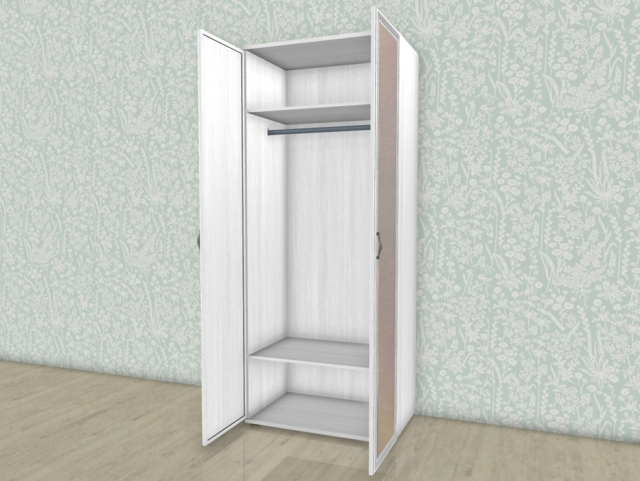 Шкафы двухстворчатые, Модульная система Карина Шкаф ШК-1003 с зеркалом