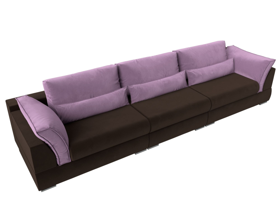 Диваны с ящиком для белья, Прямой диван Пекин Long, микровельвет