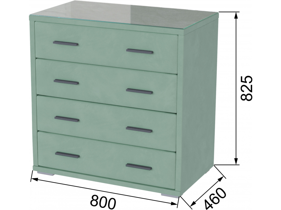 Комоды, Комод интерьерный со стеклом