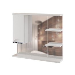 Шкаф навесной ЭТЬЕН-80 левый с подсветкой (ПВХ)