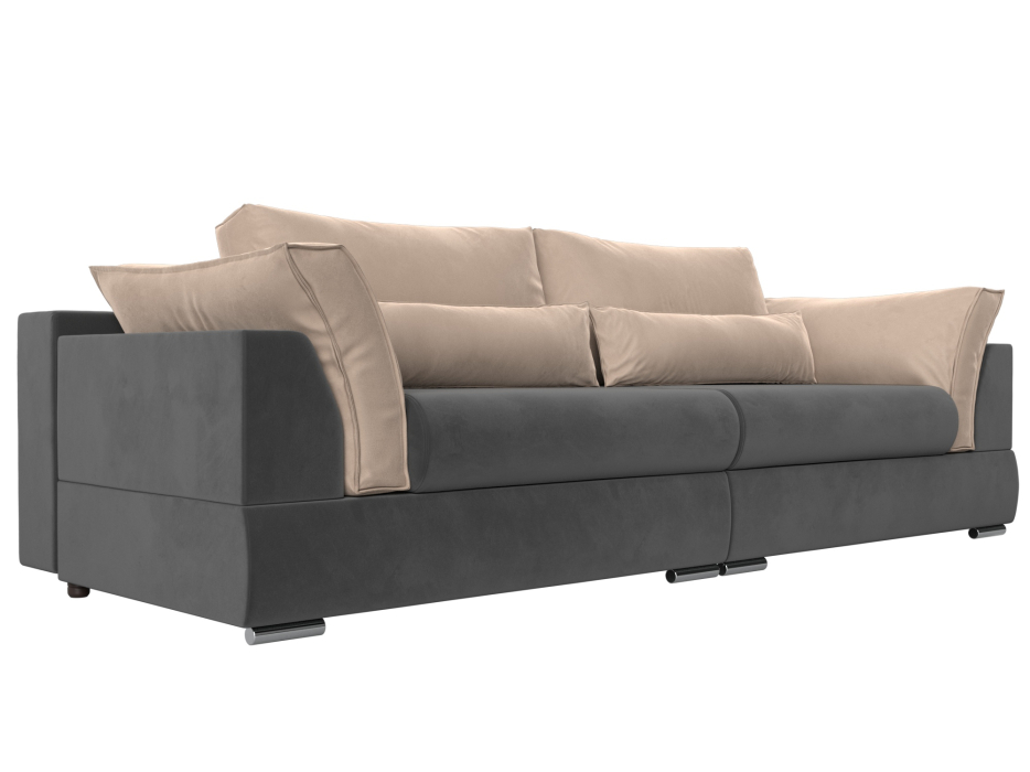 Диваны с ящиком для белья, Прямой диван Пекин, велюр