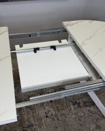 Стол Kenner DO1300 раздвижной, керамика , опоры белые