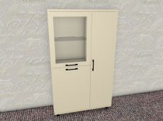 Шкафы распашные, Модульная система Грейс Шкаф ШК-5084  Серый Кашемир