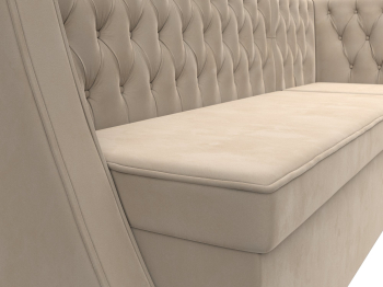 Кухонный угловой диван Лофт правый угол, велюр