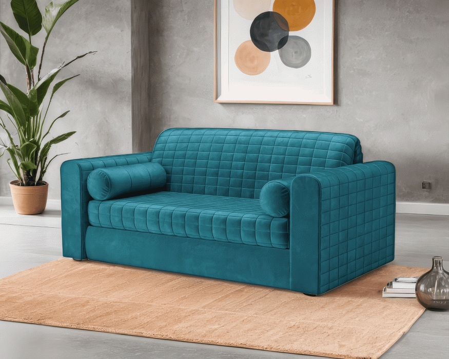 Диваны с ящиком для белья, Диван аккордеон Барон №5 НПБ 155х200 Бархат