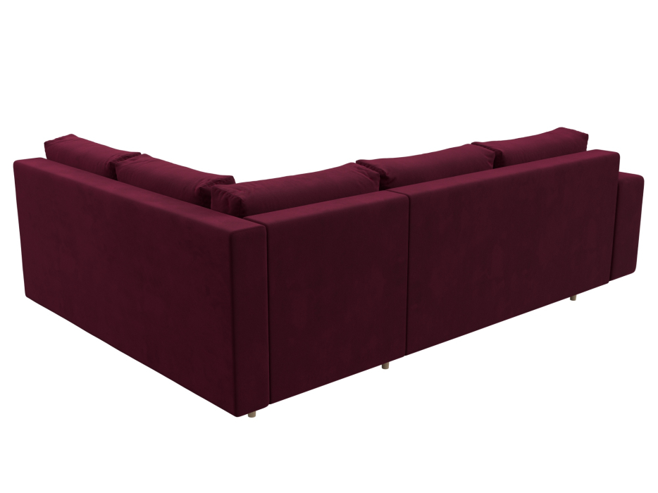 Диваны угловые в гостиную, Диван угловой Сильвана правый угол, микровельвет