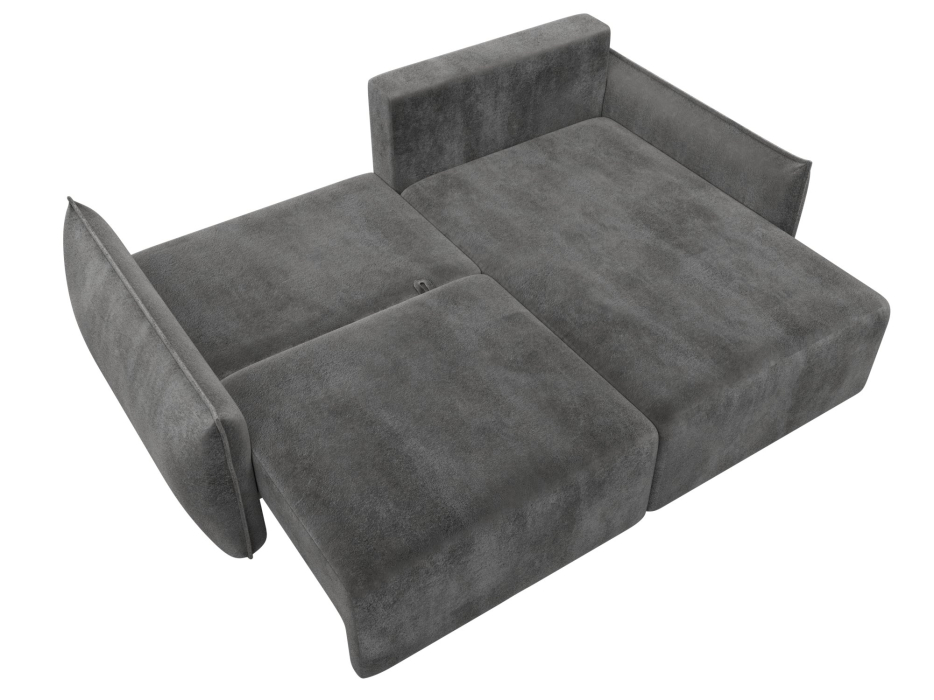 Диваны угловые в гостиную, Диван угловой Лига-051 НПБ угол универсальный, велюр TOWER