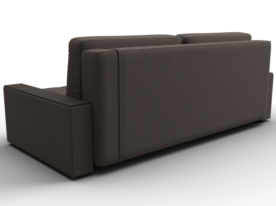 Диваны прямые, Диван прямой с декором Лига-096 НПБ, рогожка Амур / экокожа