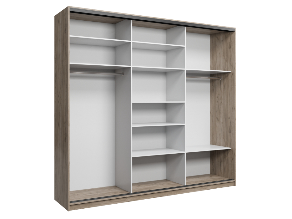 Шкафы-купе, Шкаф купе 3-х дверный АЙСБЕРГ ЛОФТ 260 +зеркало