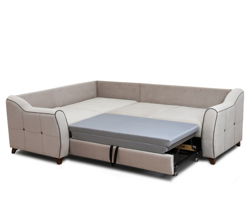 Диваны угловые в гостиную, Угловой диван Френсис, Велюр Амиго