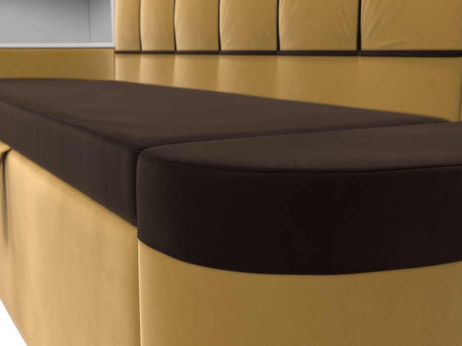 Диваны угловые кухонные, Кухонный угловой диван Тефида левый угол, микровельвет