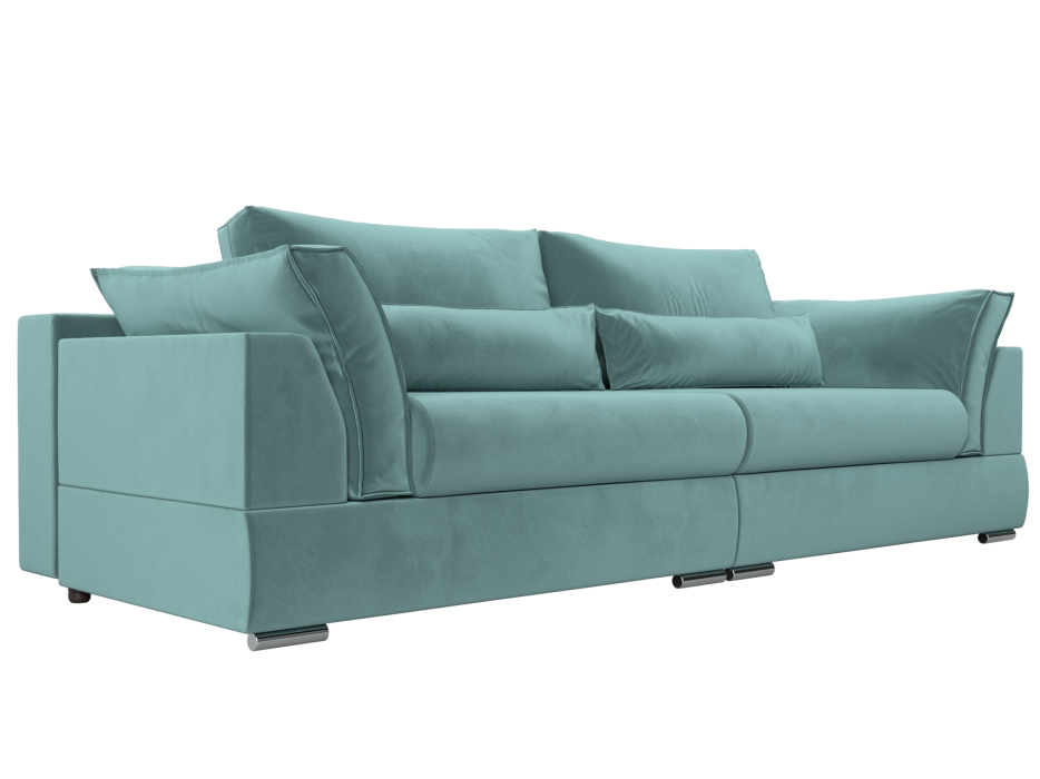 Диваны с ящиком для белья, Прямой диван Пекин, велюр