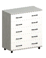 Комоды, Модульная система Грейс Комод КМ-5021  Снежный Ясень