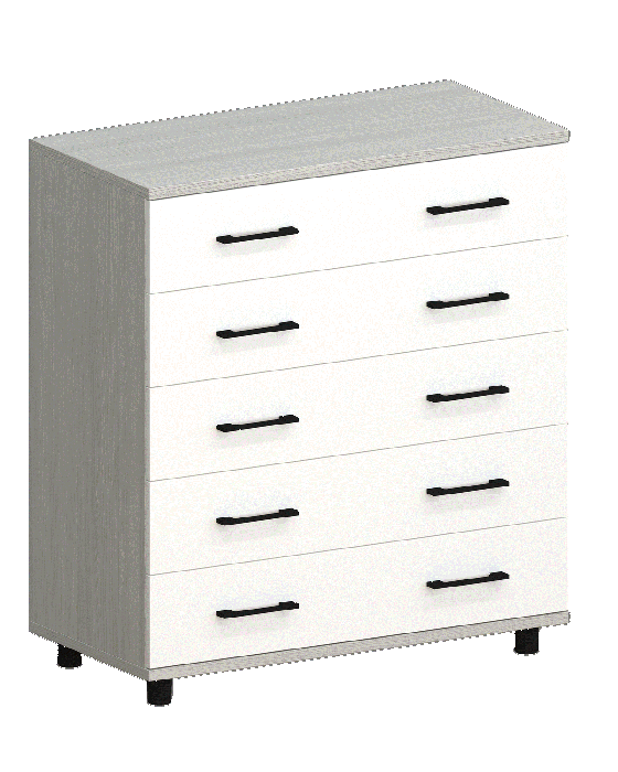 Комоды, Модульная система Грейс Комод КМ-5021  Снежный Ясень