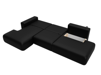 Диван угловой Лига-036 НПБ Модерн Лонг левый угол, экокожа GRIFON