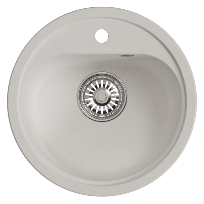 Кухонные мойки, Мойкa ML-GM10 круглая, 440мм (глуб. чаши 180) NEW*