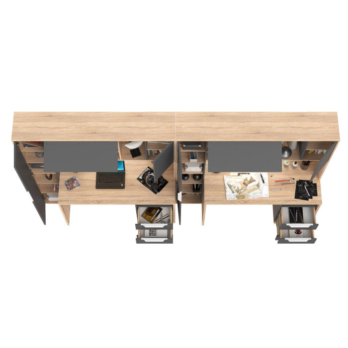 Прямые компьютерные столы, Столы рабочие для домашнего офиса для двоих детей Комфорт 12.95N