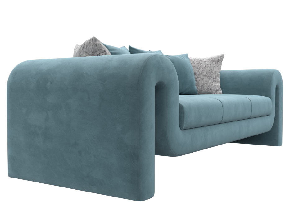 Диваны прямые кухонные, Диван прямой Волна, велюр