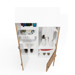 Пенал с нишей и пенал для одежды Лидер-8