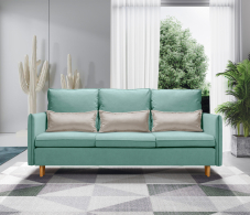 Диваны кровати со спальным местом, Диван кровать прямой Оливер,микровелюр