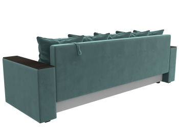 Диван прямой Дубай Лайт полки слева, велюр