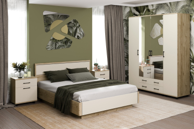 Модульная спальня Грейс композиция 6  Гикори Джексон Светлый