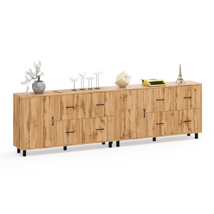 ТВ-тумбы, Два комода-тумбы с выдвижными ящиками и дверками РВК 125-1504