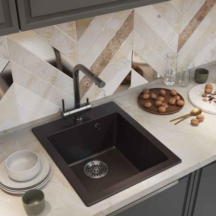 Кухонные мойки, Мойка ML-GM14, 420*500*190мм NEW