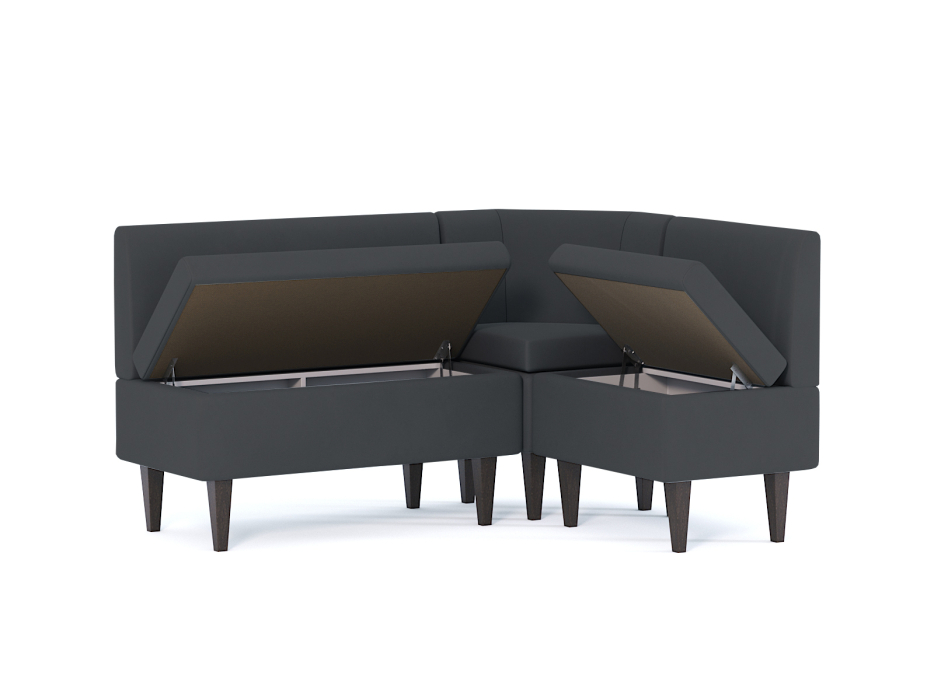 Кухонные уголки, Диван кухонный угловой Лео, велюр