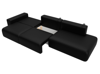 Диван прямой Лига-036 НПБ Модерн Лонг подлокотник слева, экокожа GRIFON