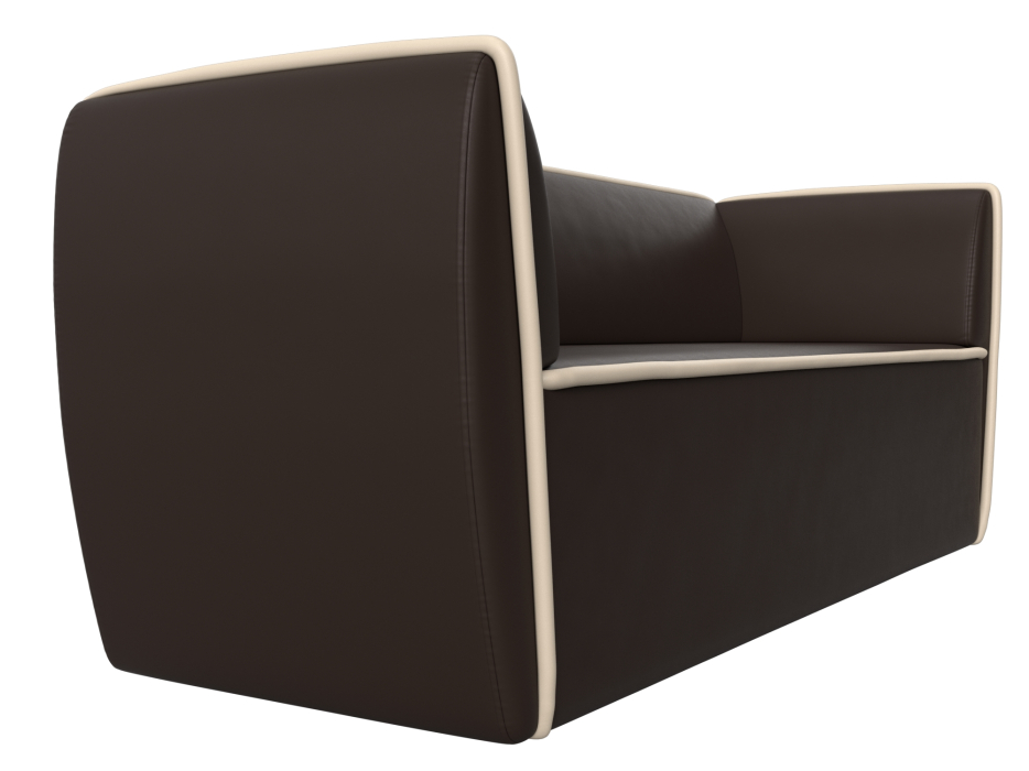 Дизайнерские диваны для гостиной, Прямой диван Бергамо 3-х местный, экокожа