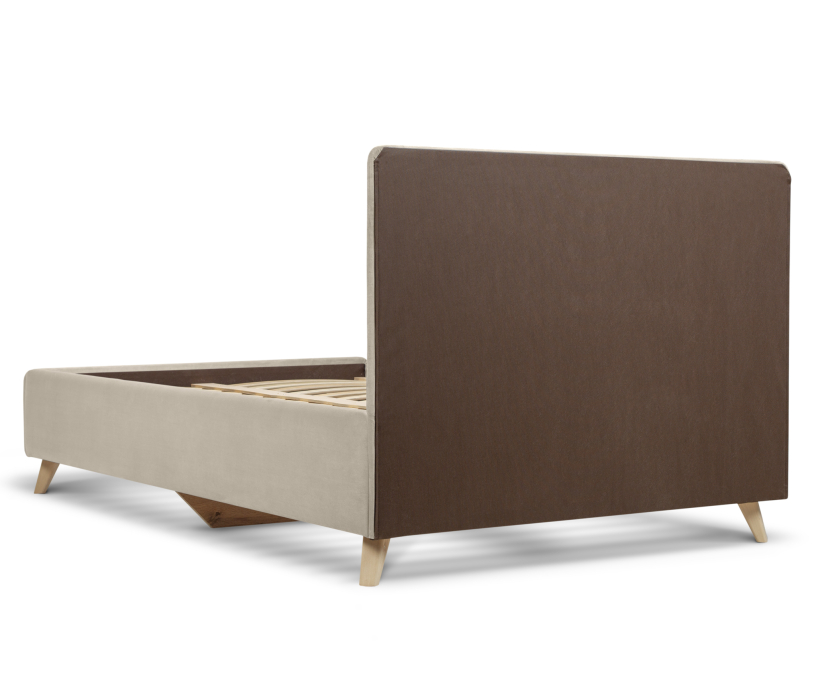 Кровати с мягким изголовьем, Кровать с мягкий изголовьем Адель 1,2, микровелюр