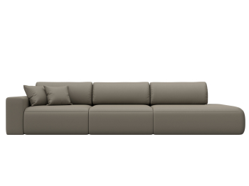 Диван прямой Лига-036 НПБ Модерн Лонг подлокотник слева, экокожа GRIFON