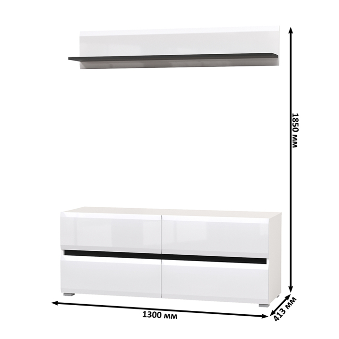 ТВ-тумбы, ТВ-тумба с открытой полочкой Сидней