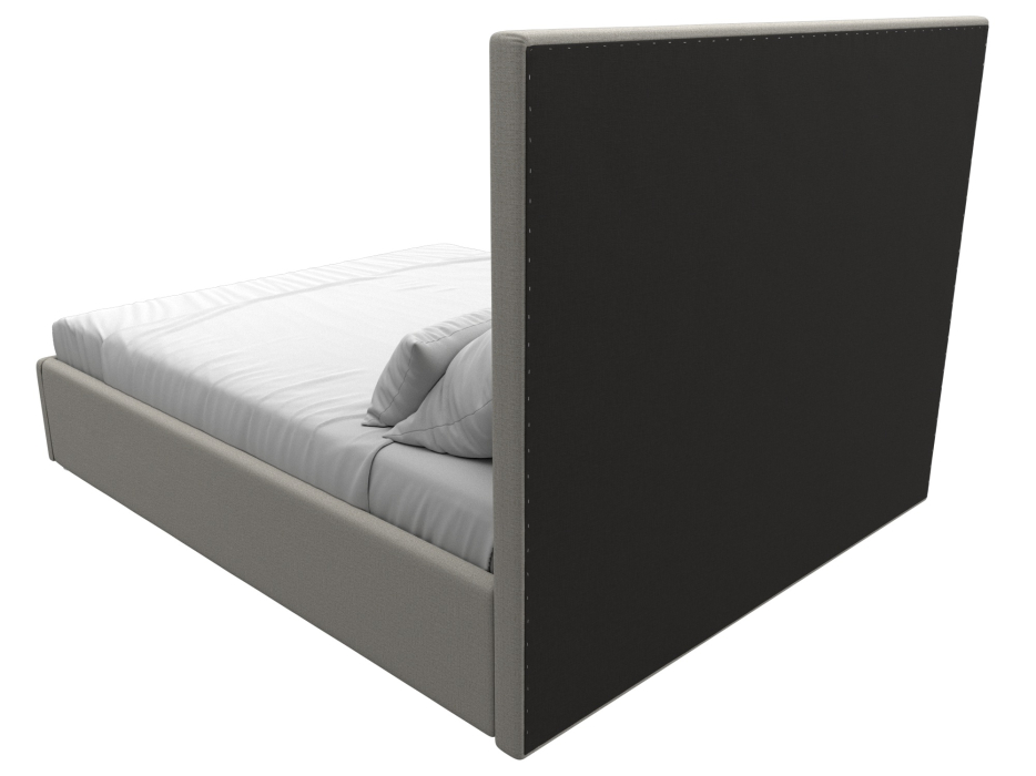 Мягкая кровать, Кровать интерьерная Афродита 160, рогожка Амур