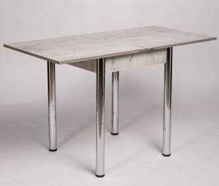 Стол обеденный раскладной 80 хром