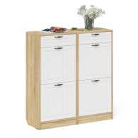 Прихожие, Две тумбы для обуви 2 секции с выдвижным ящиком МДФ фрезеровка прованс