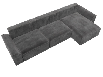 Диван угловой Лига-048 НПБ лонг, велюр TOWER